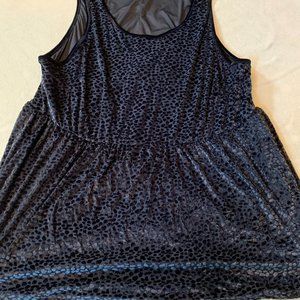 NWT Black velvet Torrid tank